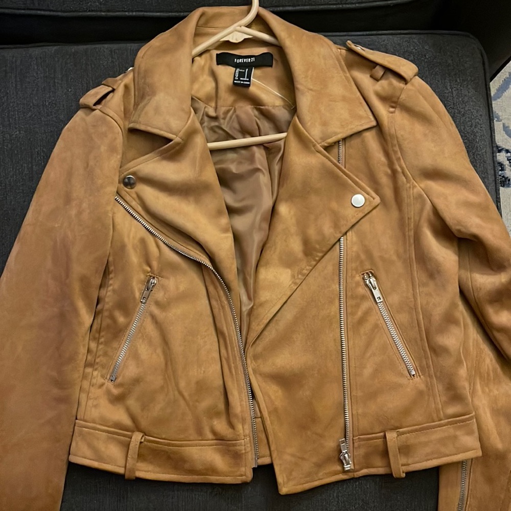 Faux suede jacket